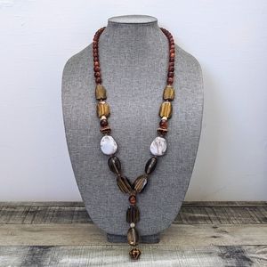 Chico's Beaded Y Necklace